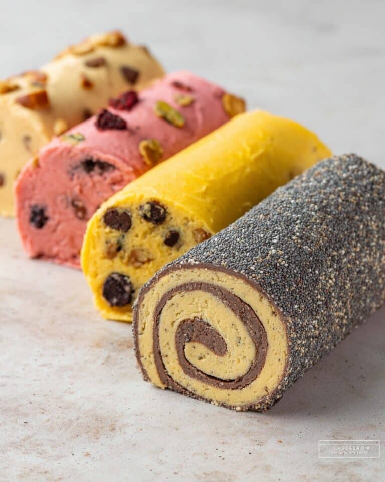 Mürbe-Kekse zu Rollen und Schneckenmit Nüssen und Trockenfrüchten Recipe