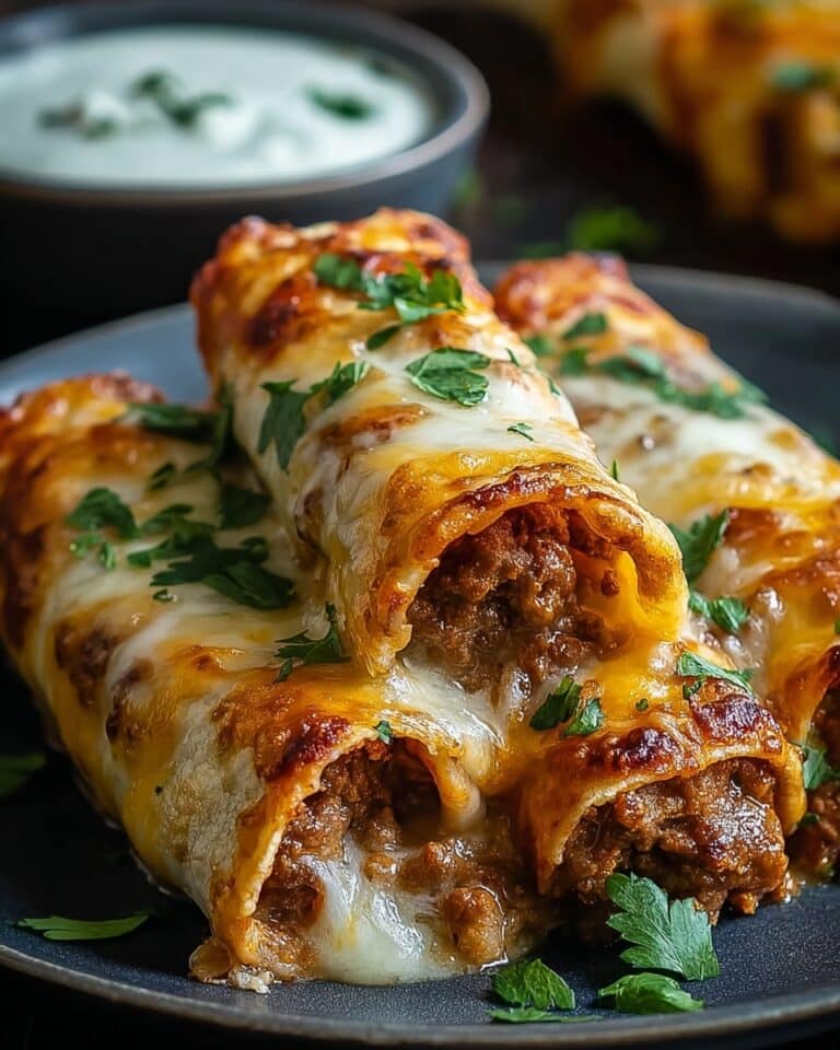 Knusprige Käse-Hackfleisch-Röllchen aus Blätterteig Recipe