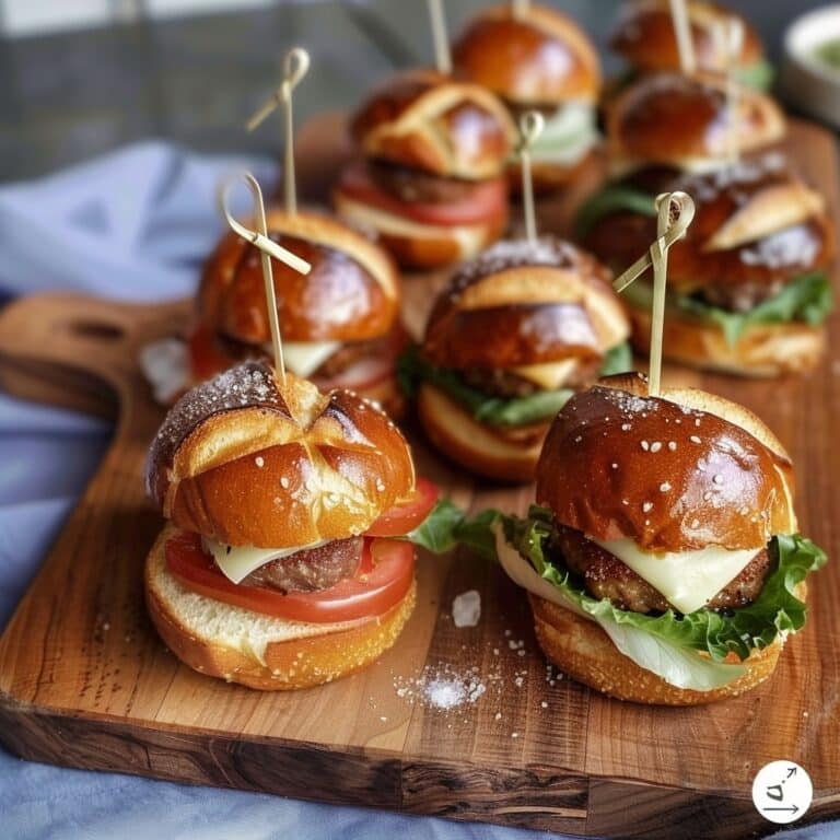 Mini-Laugen-Burger mit Leberkäse Recipe