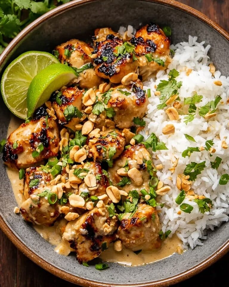 Thailändisches Hühnchen mit Erdnusssauce Recipe