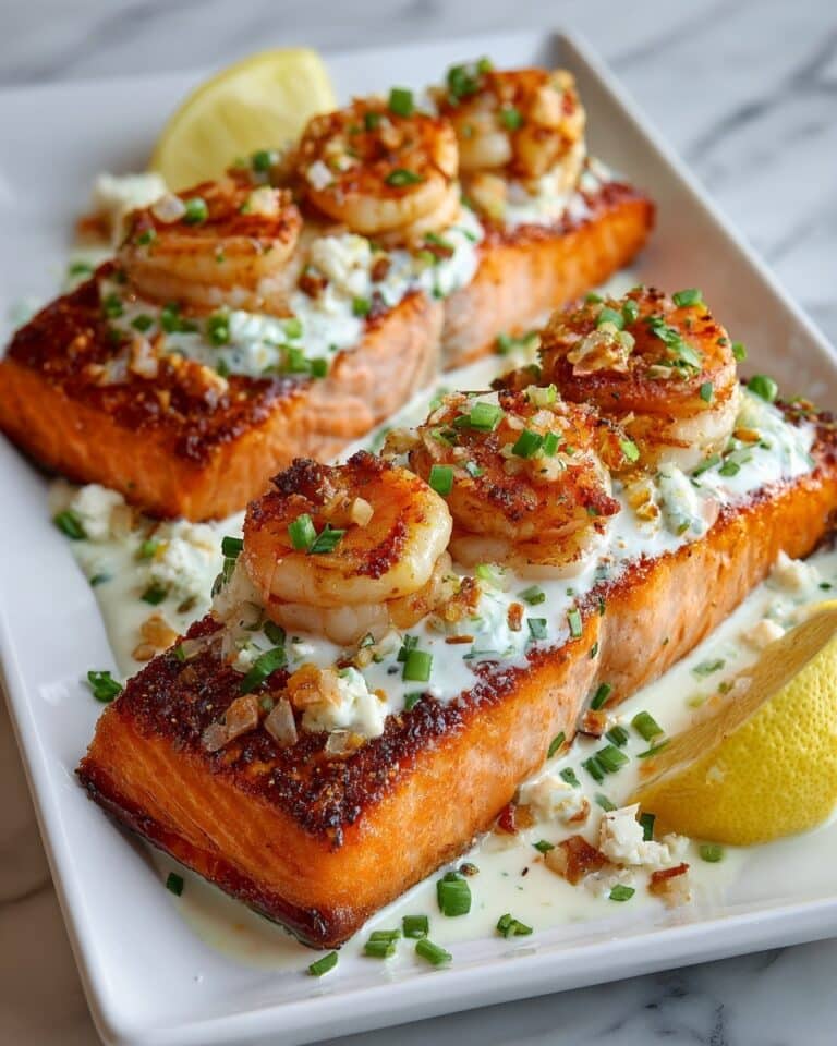 Elegant Crab and Shrimp Stuffed Salmon Recipe