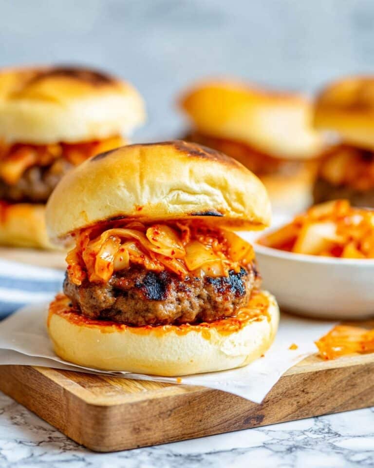 Bulgogi Kimchi Burger Recipe
