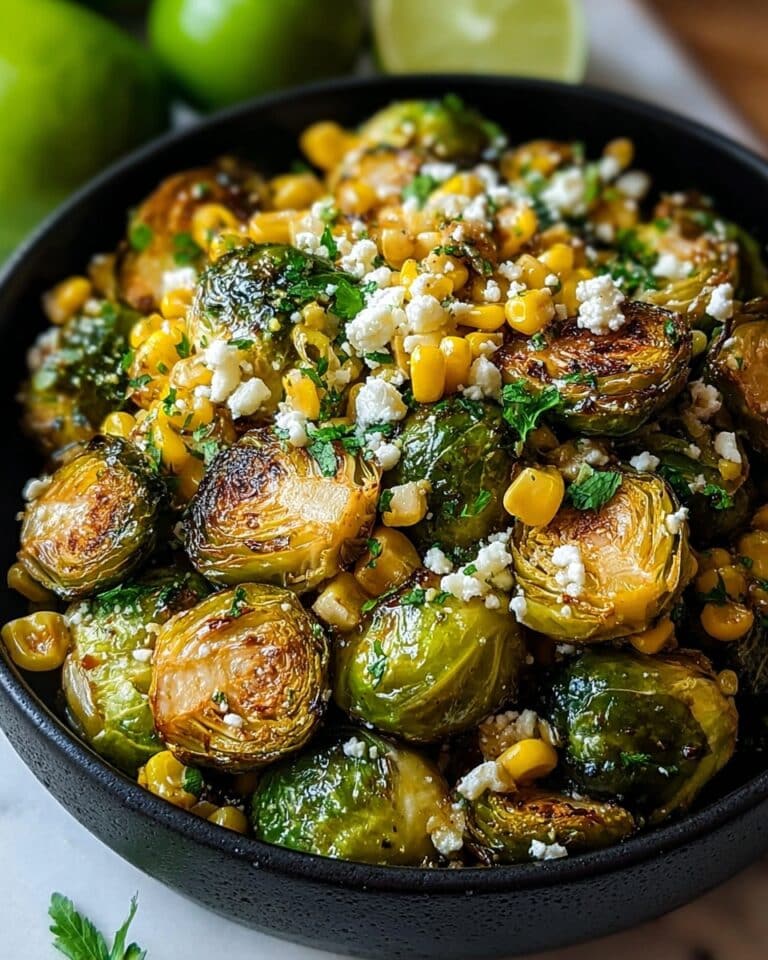 Mexican Street Corn Brussels Sprouts Recipe