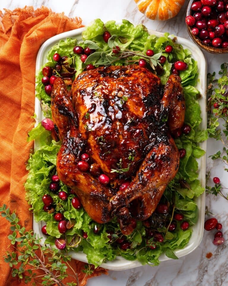 Maple Cranberry Roast Chicken Recipe