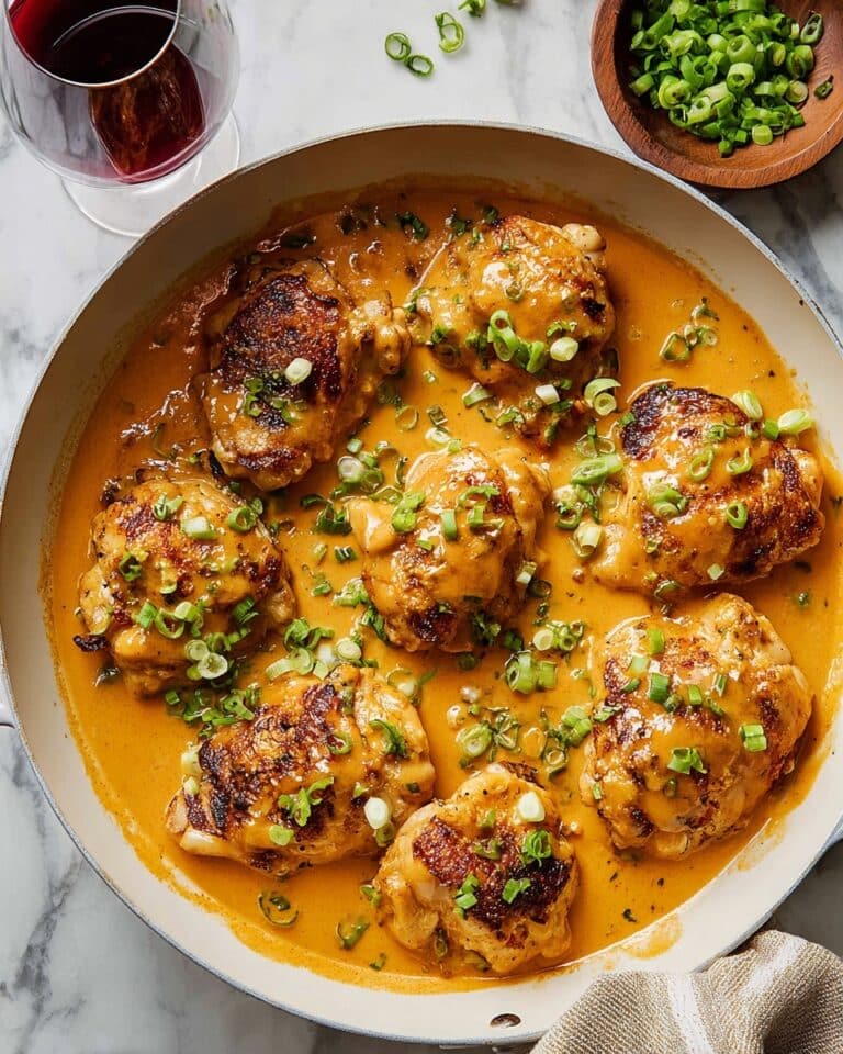 Skillet Bang Bang Chicken Thighs Recipe