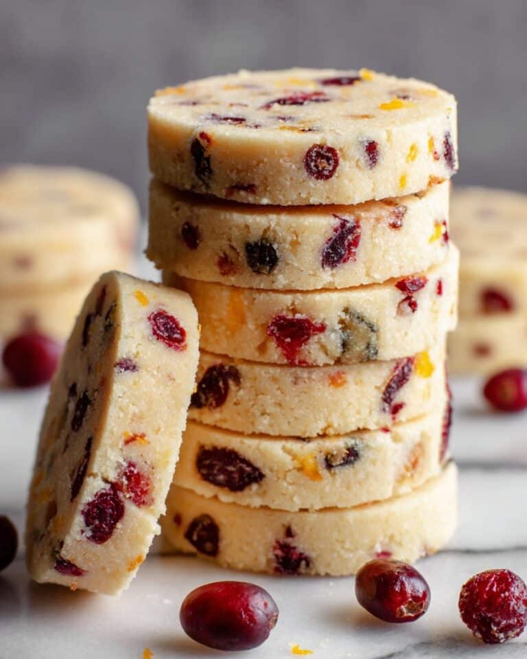 Cranberry Orange Shortbread Cookies Recipe