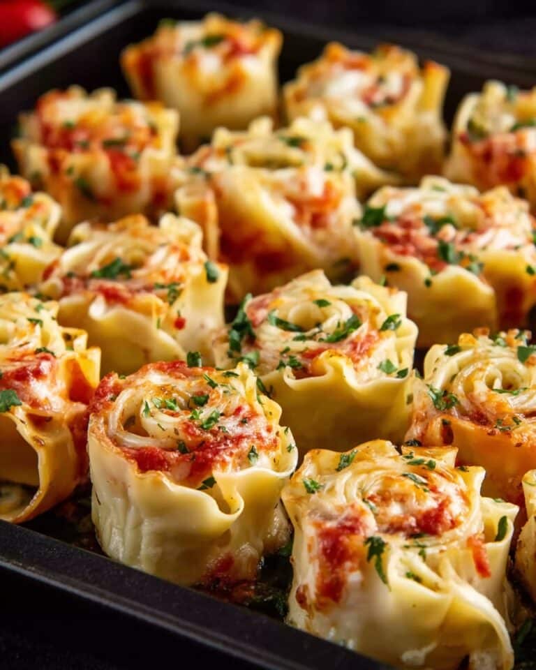 Mini Lasagna Appetizer Rolls Recipe