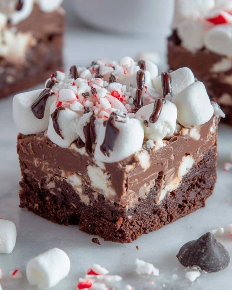 Hot Chocolate Peppermint Fudge Recipe