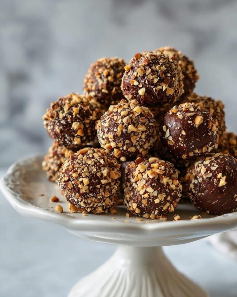 No Bake Chocolate Hazelnut Truffles Recipe