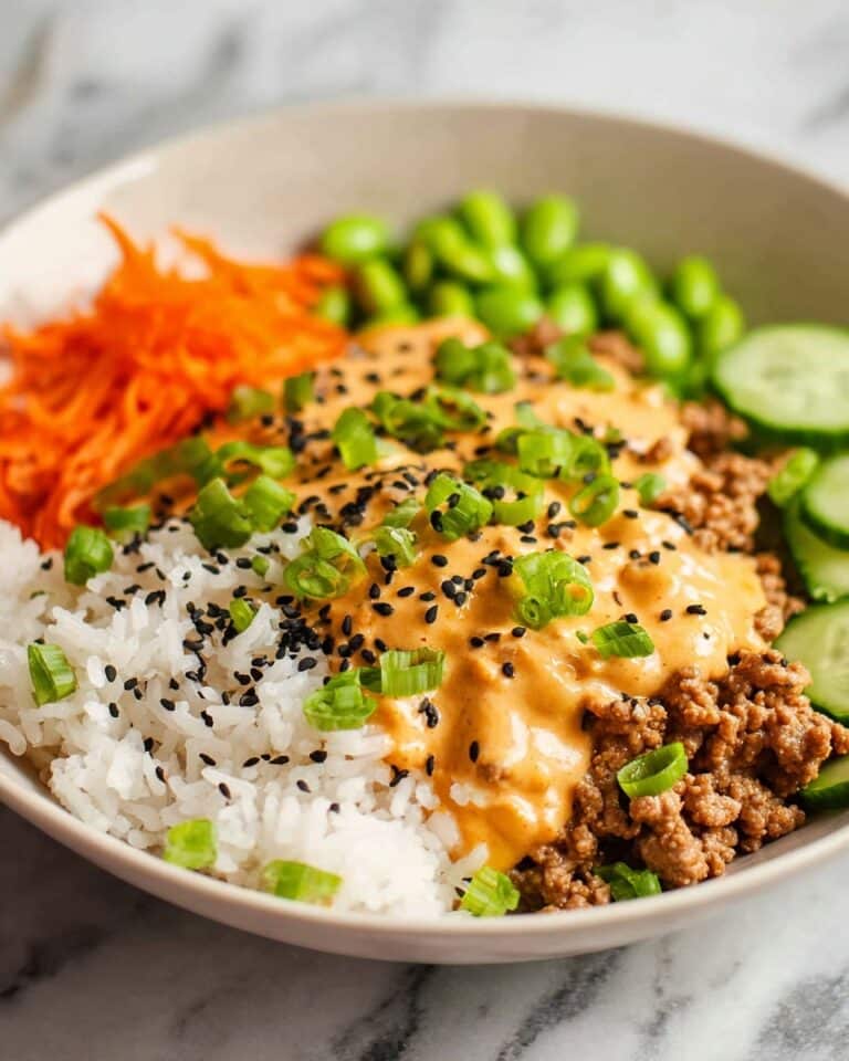 Ground Turkey Rice Bowls with Bang Bang Sauce Recipe