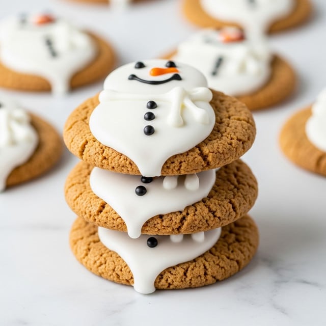 The Best Melted Snowman Peanut Butter Cookies Recipe