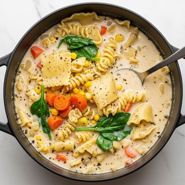 White Chicken Lasagna Soup Recipe