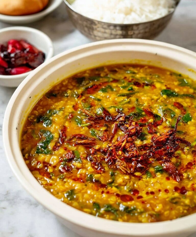 Dal Palak (Spinach Lentil Curry) Recipe