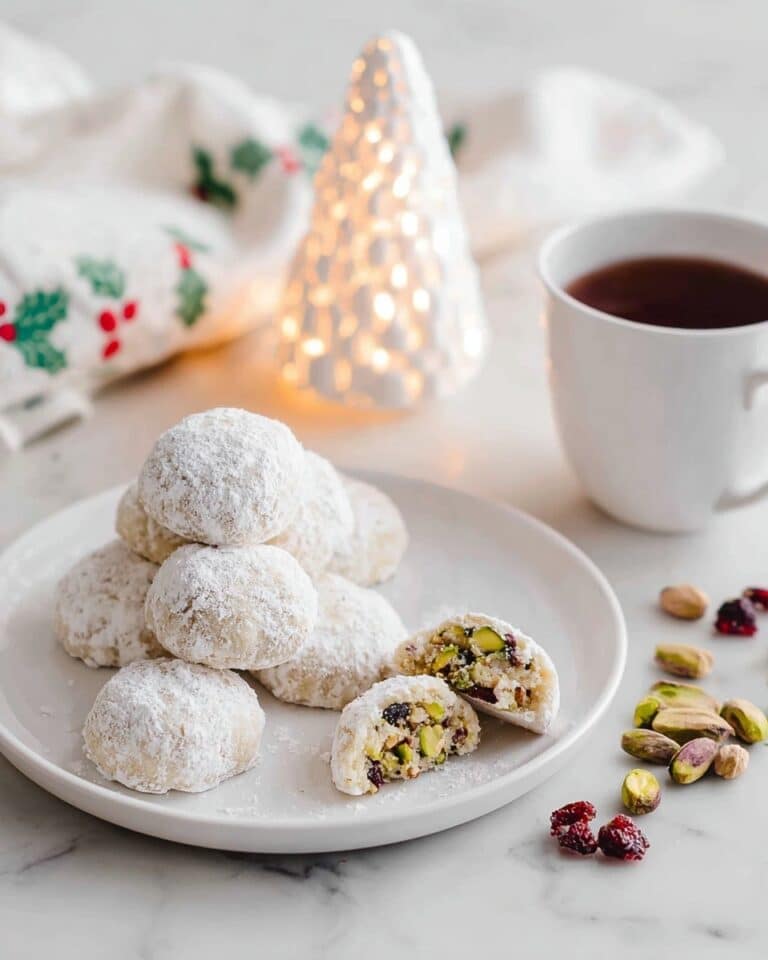 Tea Cookies with Cranberries and Pistachios Recipe