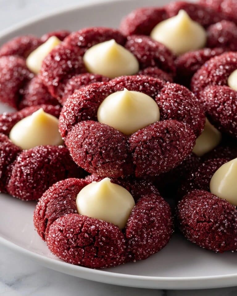 Red Velvet Cream Cheese Thumbprint Cookies Recipe