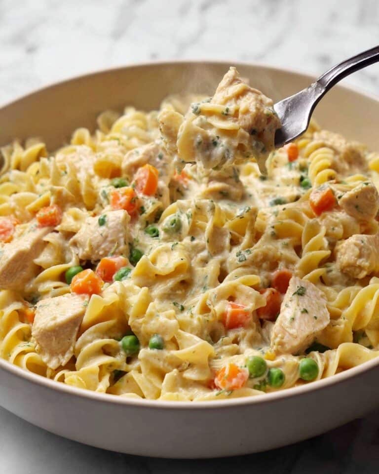 Quick Chicken Pot Pie Pasta Recipe