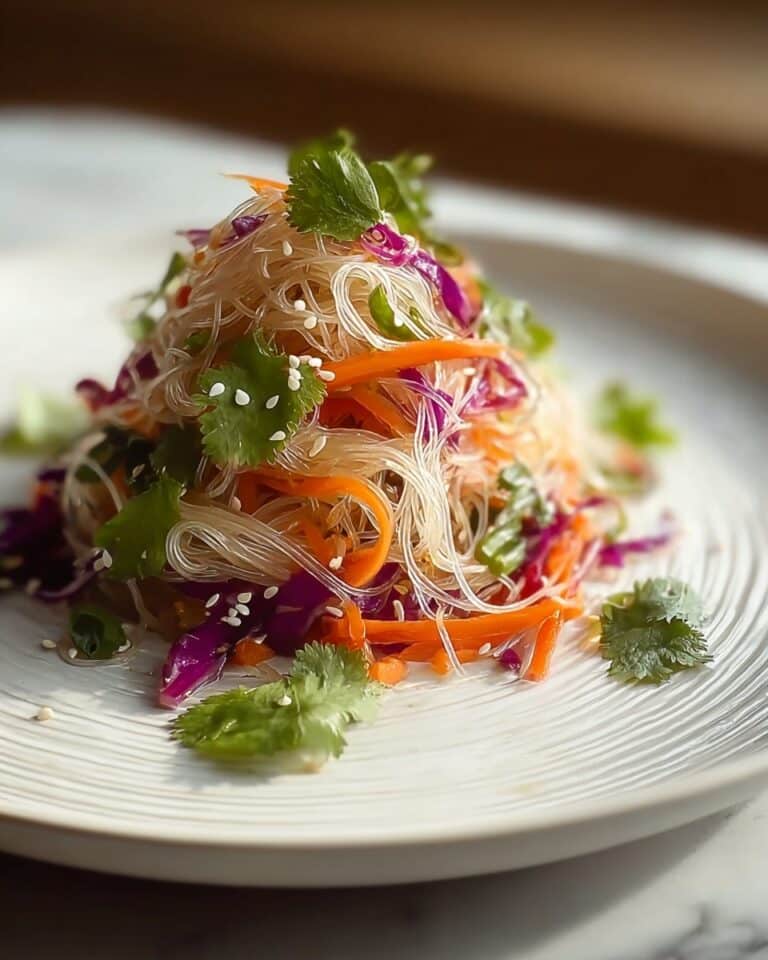 Asian Noodle Salad with Ginger-Lime Dressing Recipe
