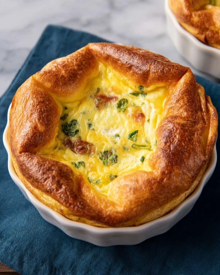 Spinach and Cheese Egg Soufflé Recipe
