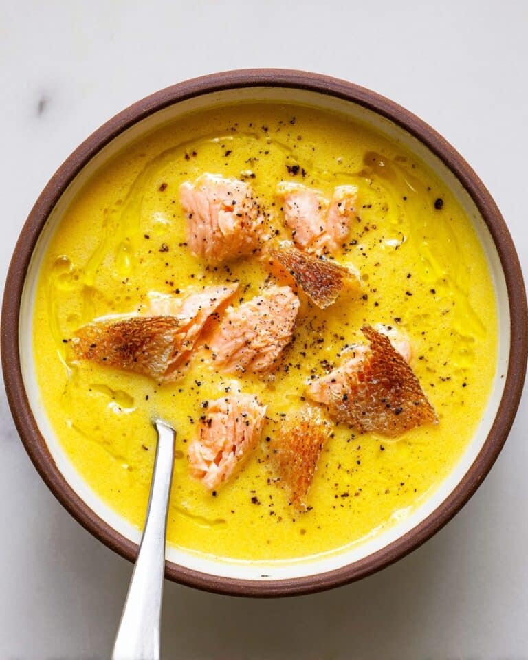 Corn Gazpacho with Salmon & Crispy Rice Recipe