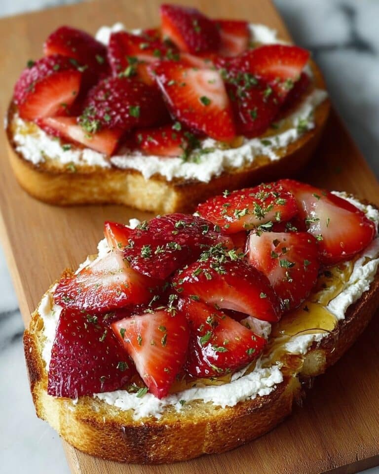 Roasted Strawberry Whipped Ricotta Toast Recipe