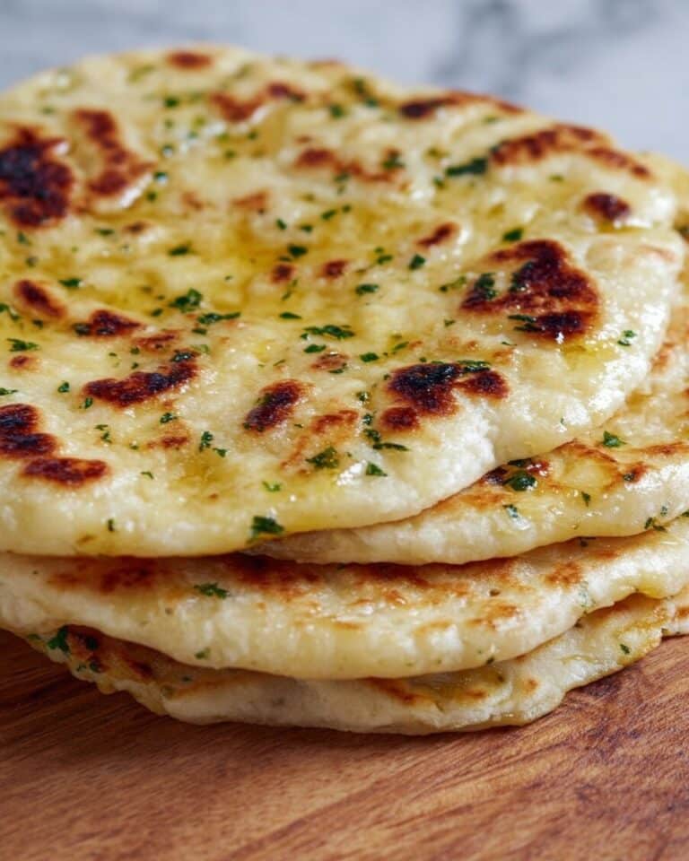4 Ingredient Greek Yogurt Naan (No Yeast!) Recipe