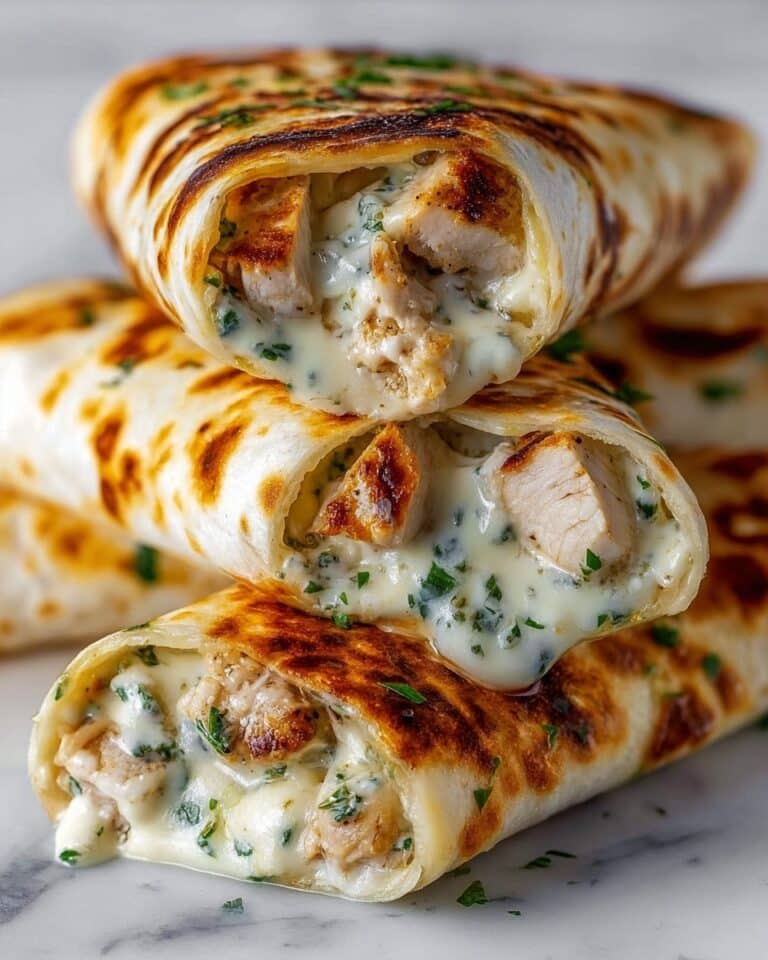 Low Carb Cheesy Garlic Chicken Wraps Recipe