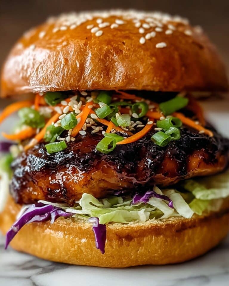 Korean BBQ Chicken Sandwich with Zesty Cabbage Slaw Recipe