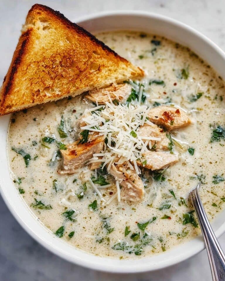 Garlic Parmesan Chicken Soup Recipe