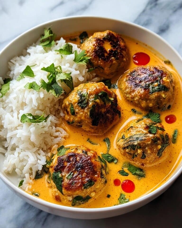 Thai Chicken Meatballs in Coconut Curry Recipe