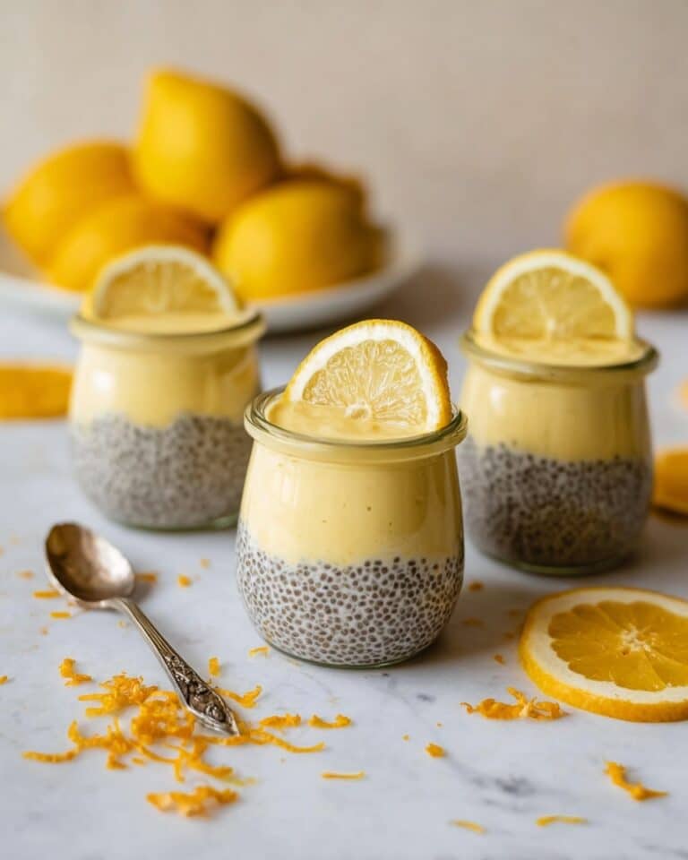 Lemon Cream Chia Pudding with Oat Milk Recipe