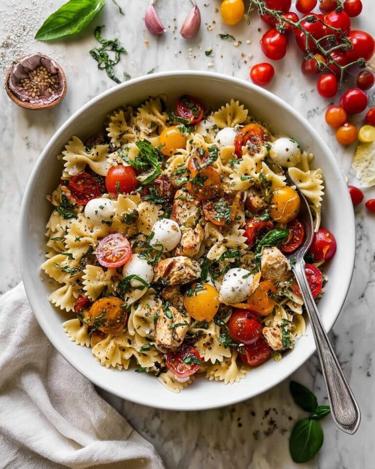 Bruschetta Pasta Salad Recipe