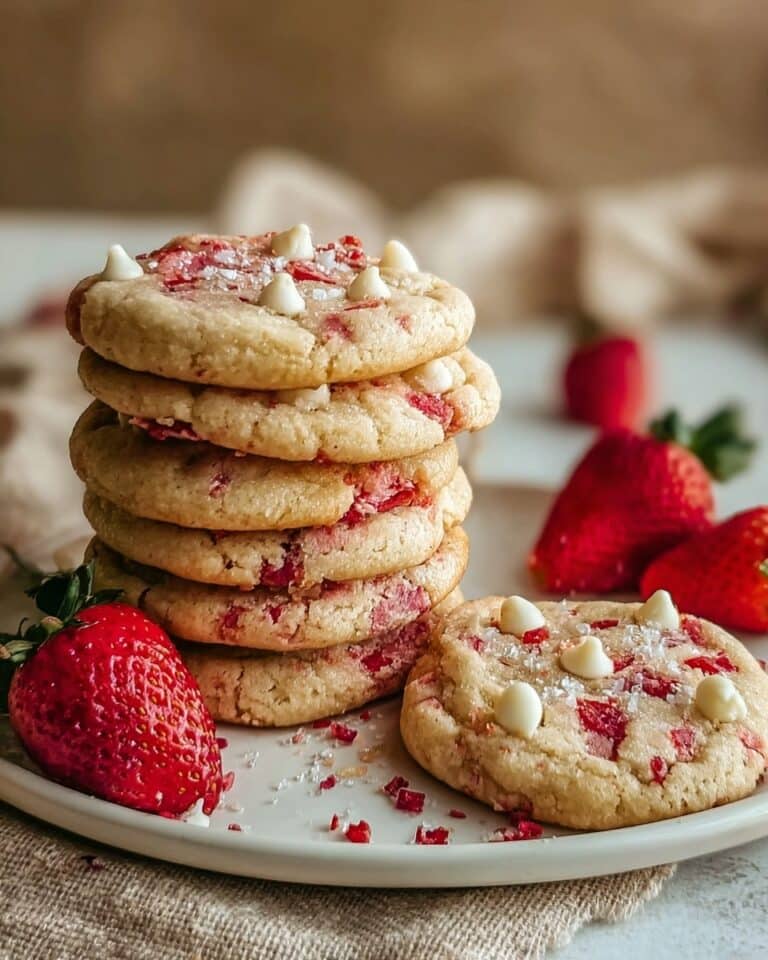 Irresistible Valentine’s Strawberry White Chocolate Cookies Recipe