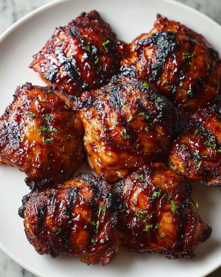 Caramelized BBQ Chicken Thighs in the Oven Recipe