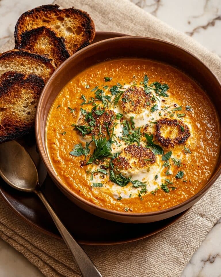 Caramelized Onion Red Lentil Soup Recipe