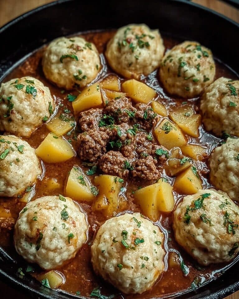 Hearty Ground Beef and Dumplings Recipe
