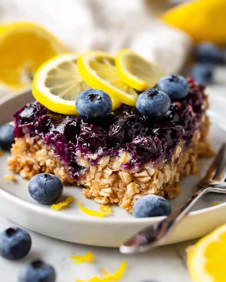 Lemon Blueberry Baked Oatmeal Recipe